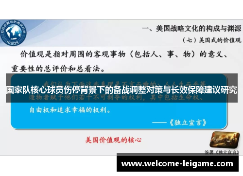 国家队核心球员伤停背景下的备战调整对策与长效保障建议研究 国家队核心球员伤停背景下的备战调整对策与长效保障建议研究